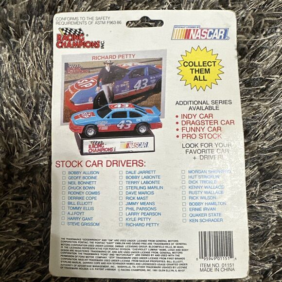 1991 Racing Champions 1/64 Geoff Bodine #15 Motorcraft Ford Thunderbird no bars - Picture 3 of 4